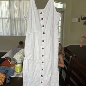 White Midi Dress